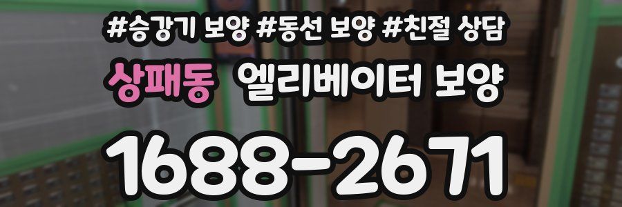 상패동 엘리베이터 보양