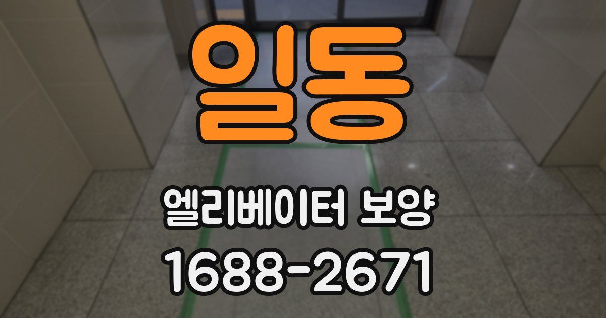 일동 엘리베이터 보양