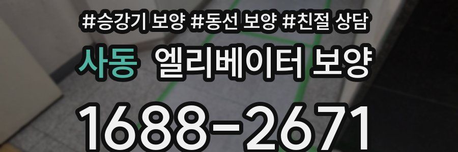 사동 엘리베이터 보양