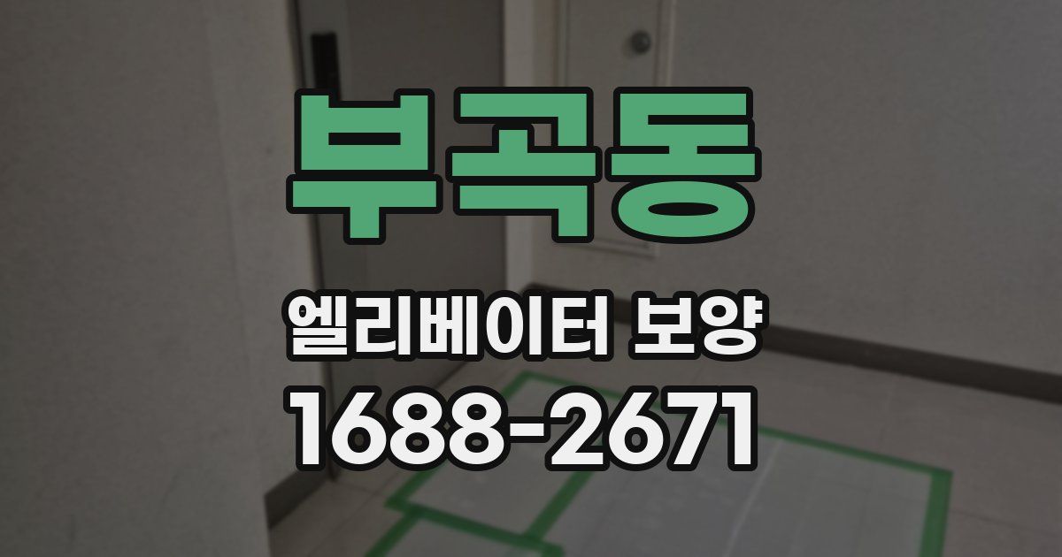 부곡동 엘리베이터 보양