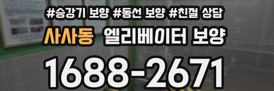 사사동 엘리베이터 보양