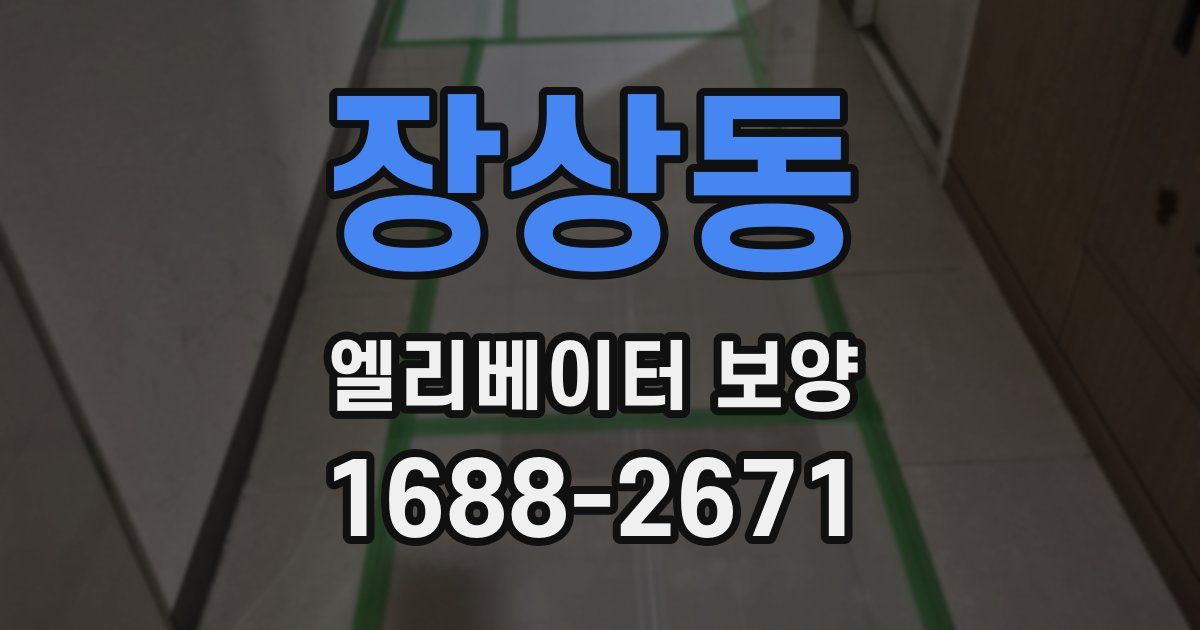 장상동 엘리베이터 보양