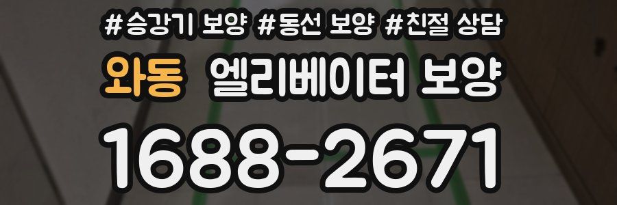 와동 엘리베이터 보양