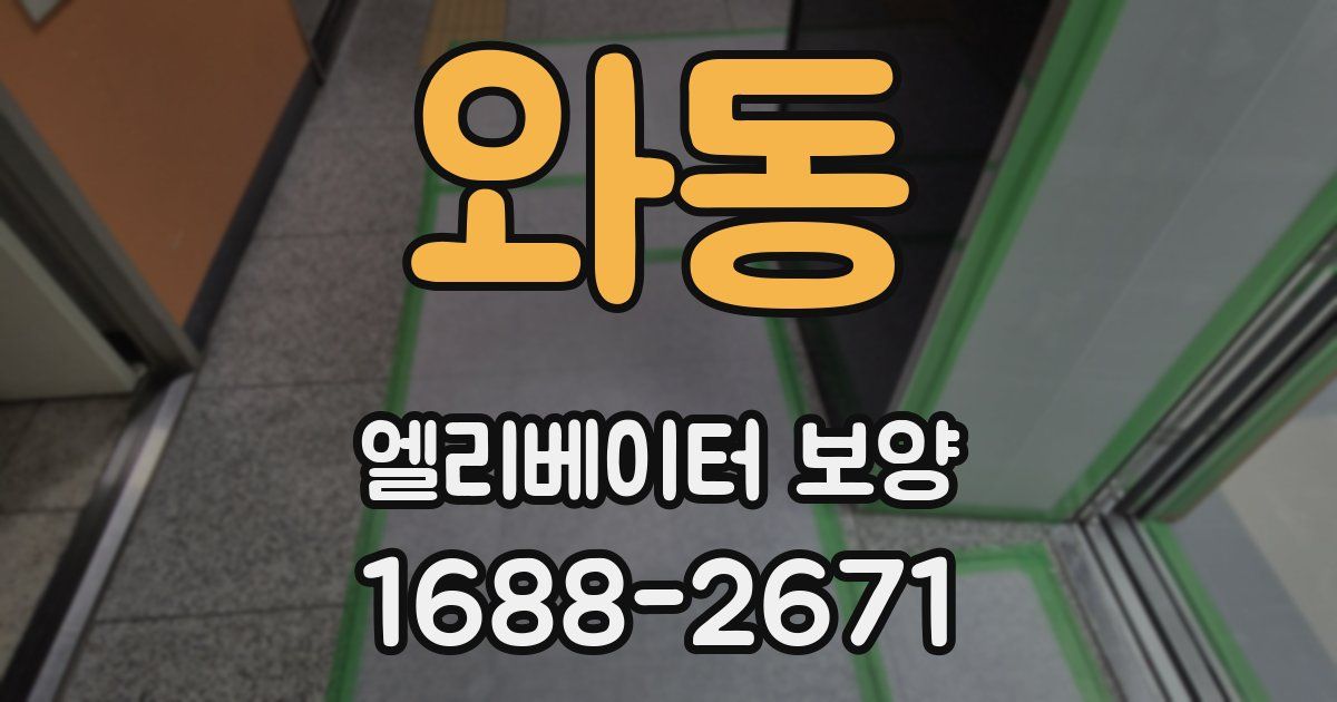 와동 엘리베이터 보양