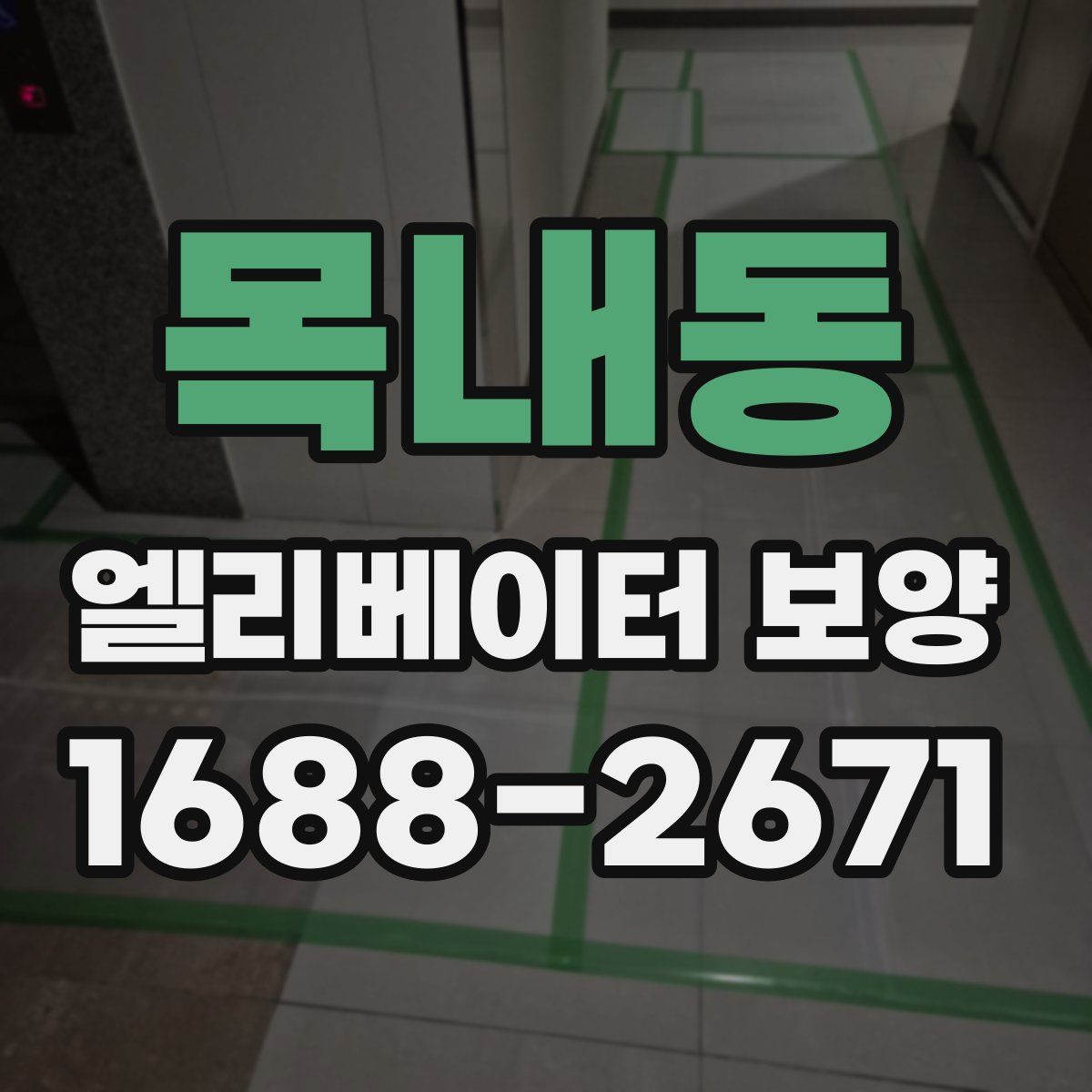 목내동 엘리베이터 보양