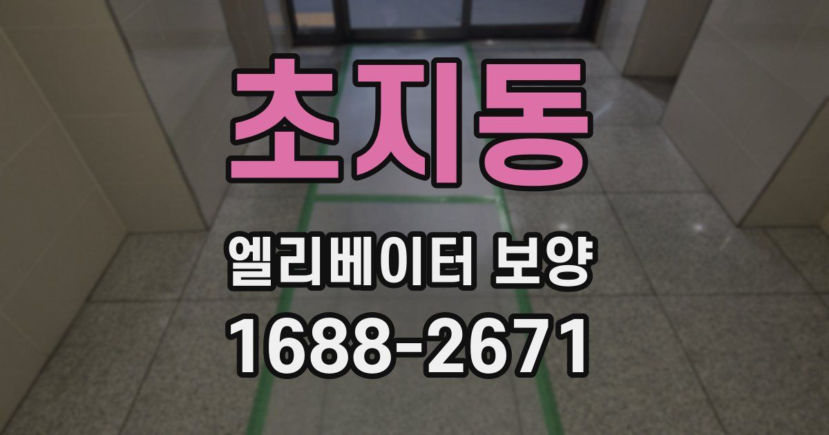 초지동 엘리베이터 보양