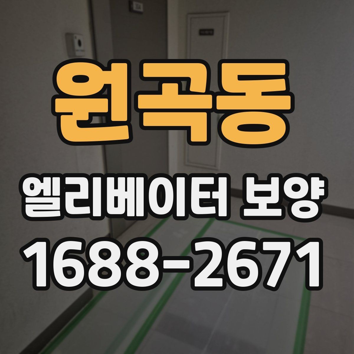 원곡동 엘리베이터 보양 품질 차이를 만드는 작업 습관