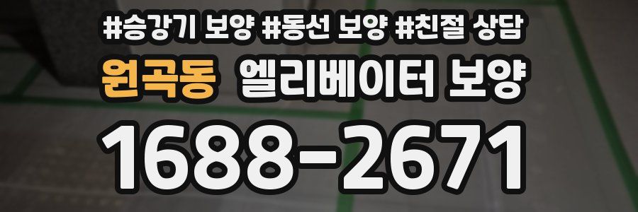 원곡동 엘리베이터 보양