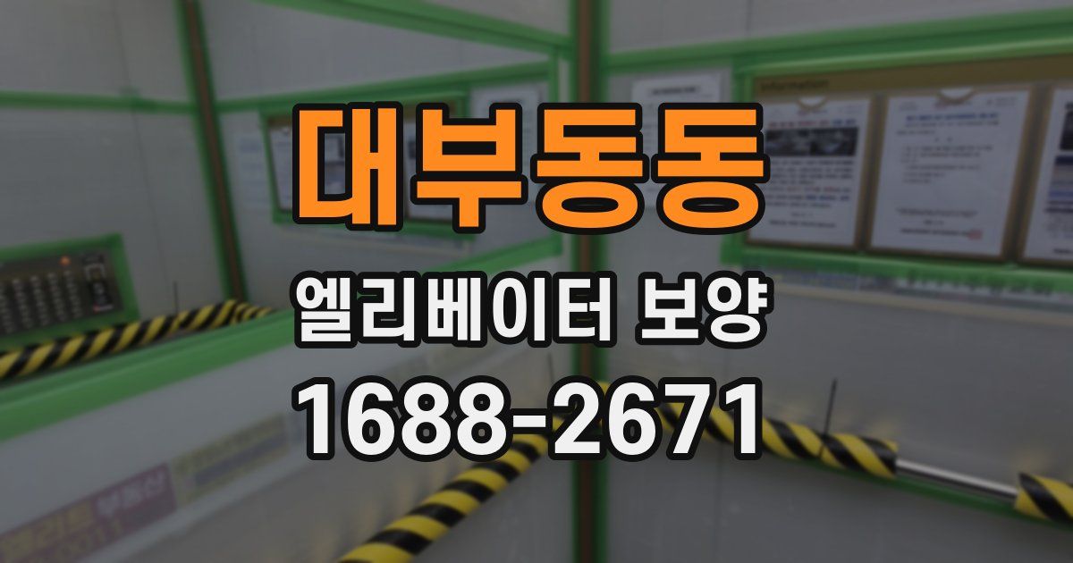 대부동동 엘리베이터 보양