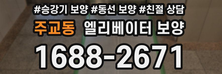 주교동 엘리베이터 보양