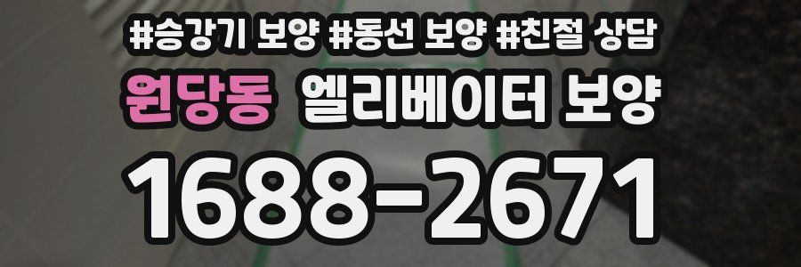 원당동 엘리베이터 보양