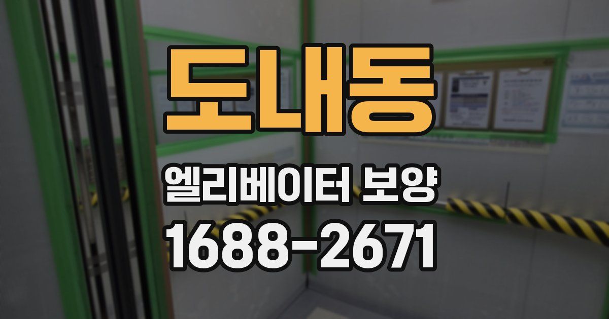 도내동 엘리베이터 보양