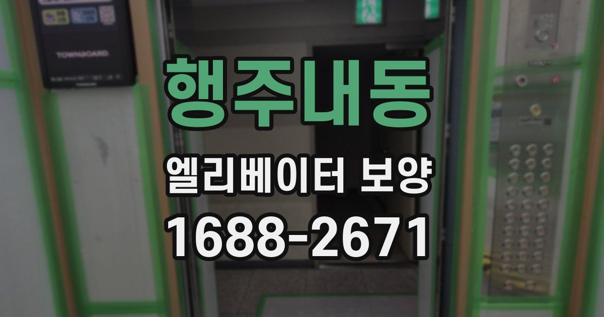 행주내동 엘리베이터 보양