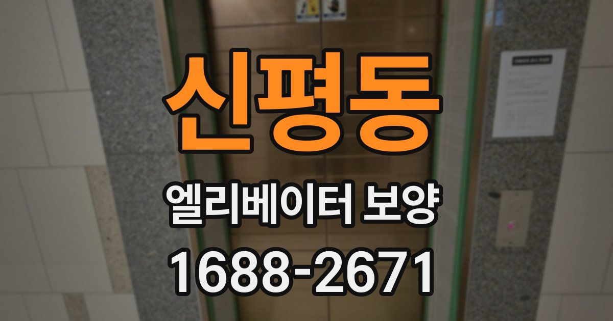 신평동 엘리베이터 보양