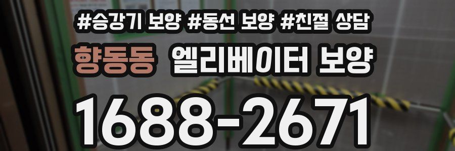 향동동 엘리베이터 보양