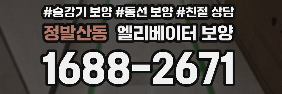 정발산동 엘리베이터 보양