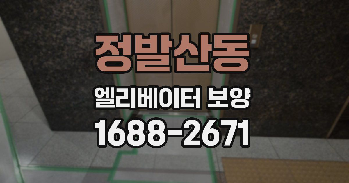 정발산동 엘리베이터 보양