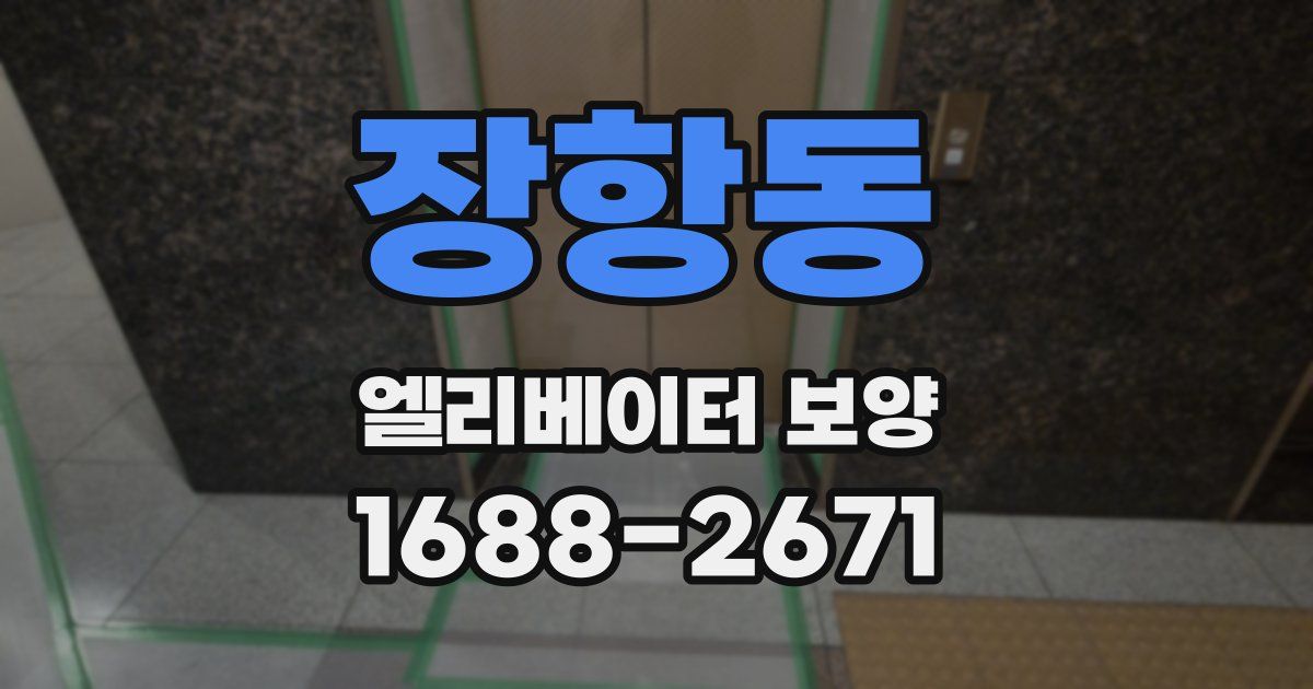 장항동 엘리베이터 보양