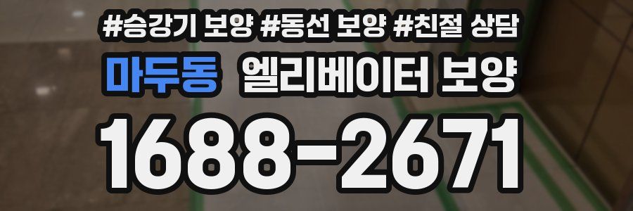 마두동 엘리베이터 보양