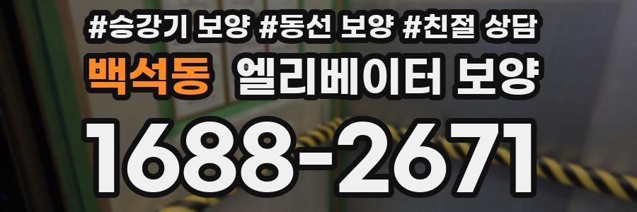 백석동 엘리베이터 보양