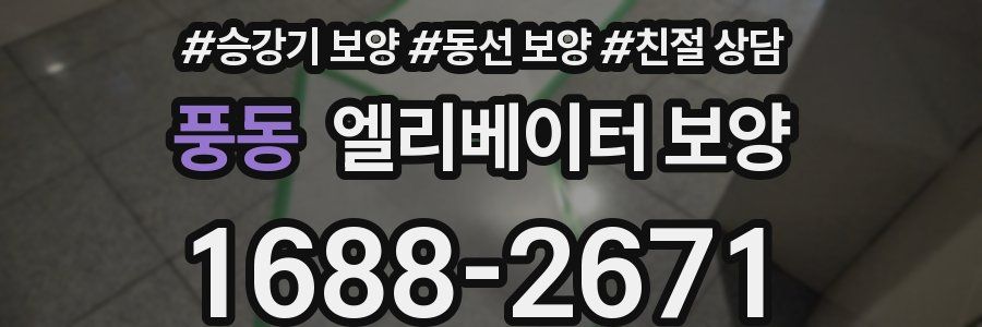 풍동 엘리베이터 보양