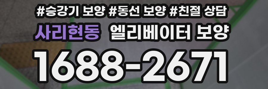 사리현동 엘리베이터 보양
