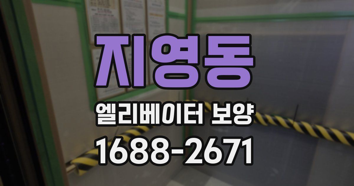 지영동 엘리베이터 보양