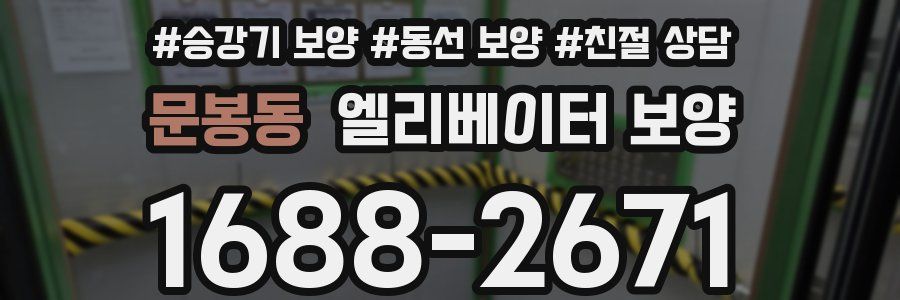 문봉동 엘리베이터 보양