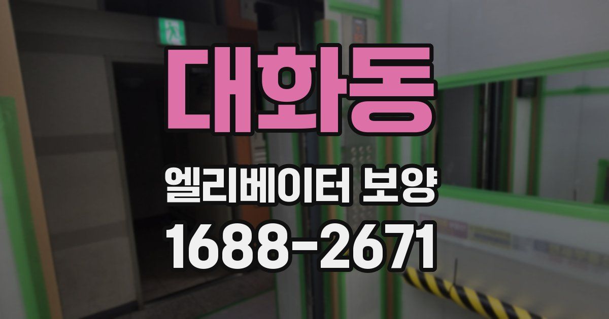 대화동 엘리베이터 보양