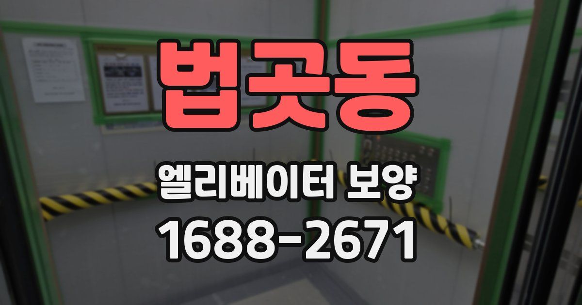 법곳동 엘리베이터 보양