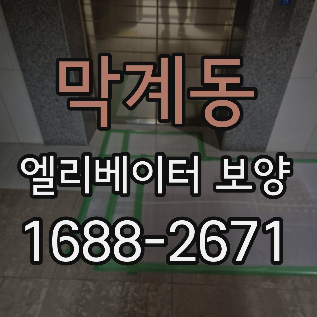 막계동 엘리베이터 보양