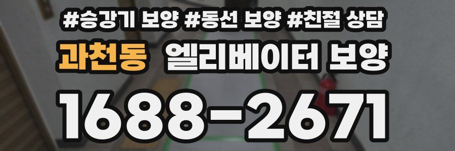 과천동 엘리베이터 보양