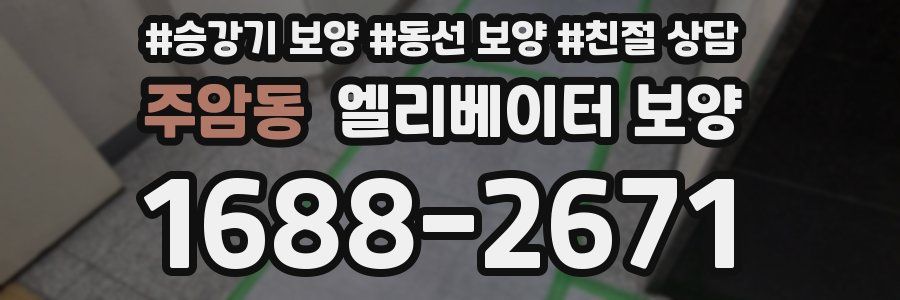 주암동 엘리베이터 보양
