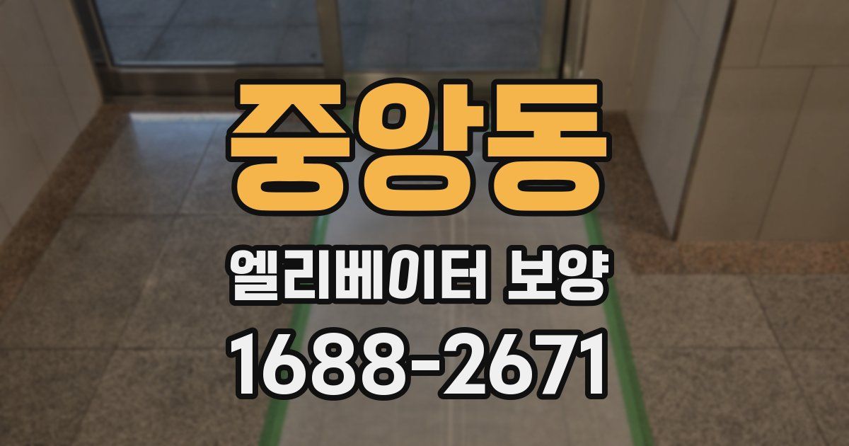 중앙동 엘리베이터 보양