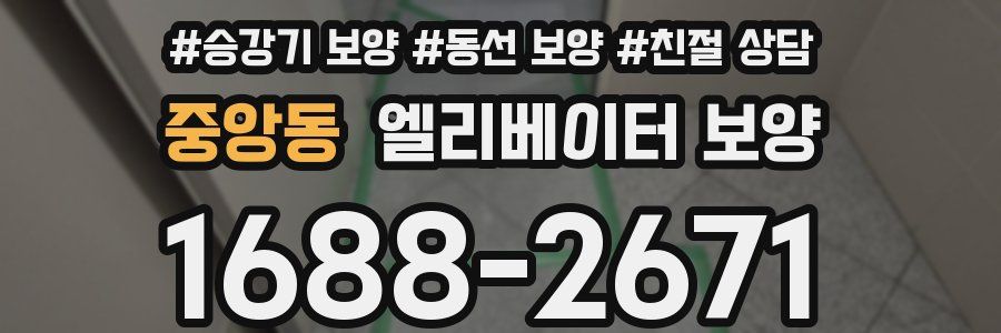 중앙동 엘리베이터 보양