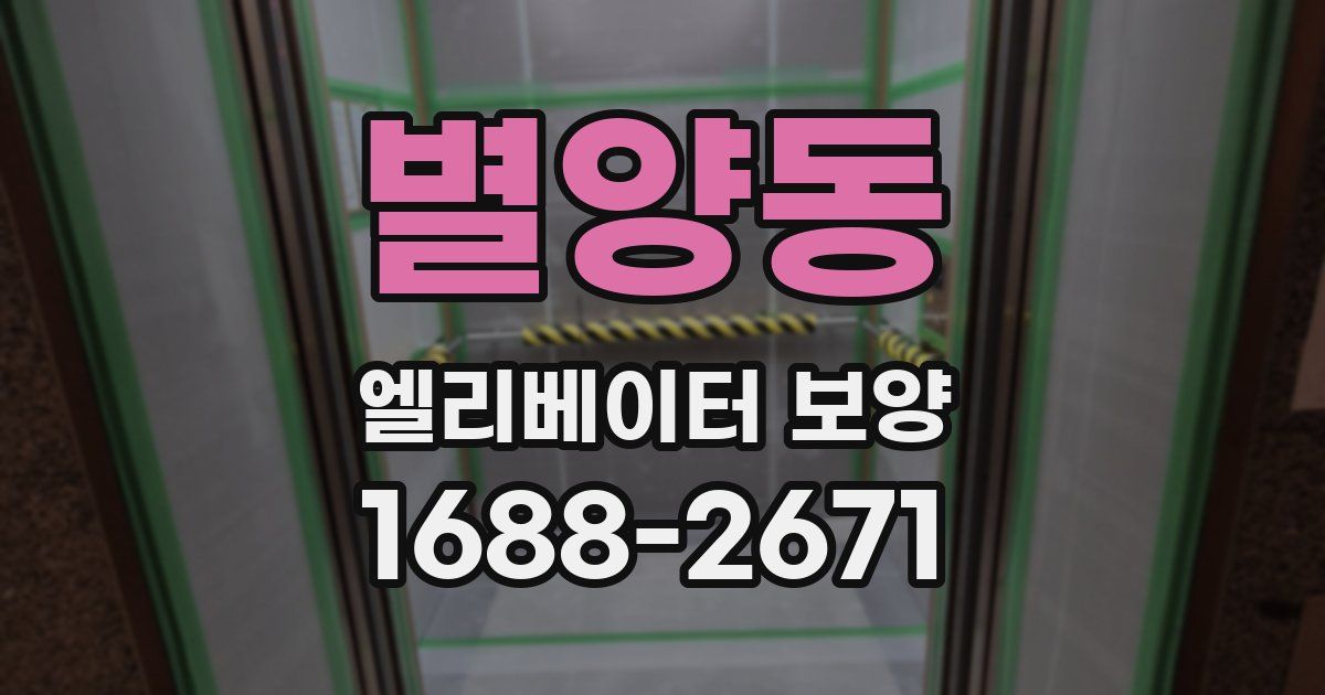 별양동 엘리베이터 보양