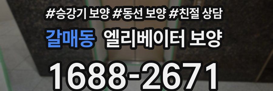 갈매동 엘리베이터 보양