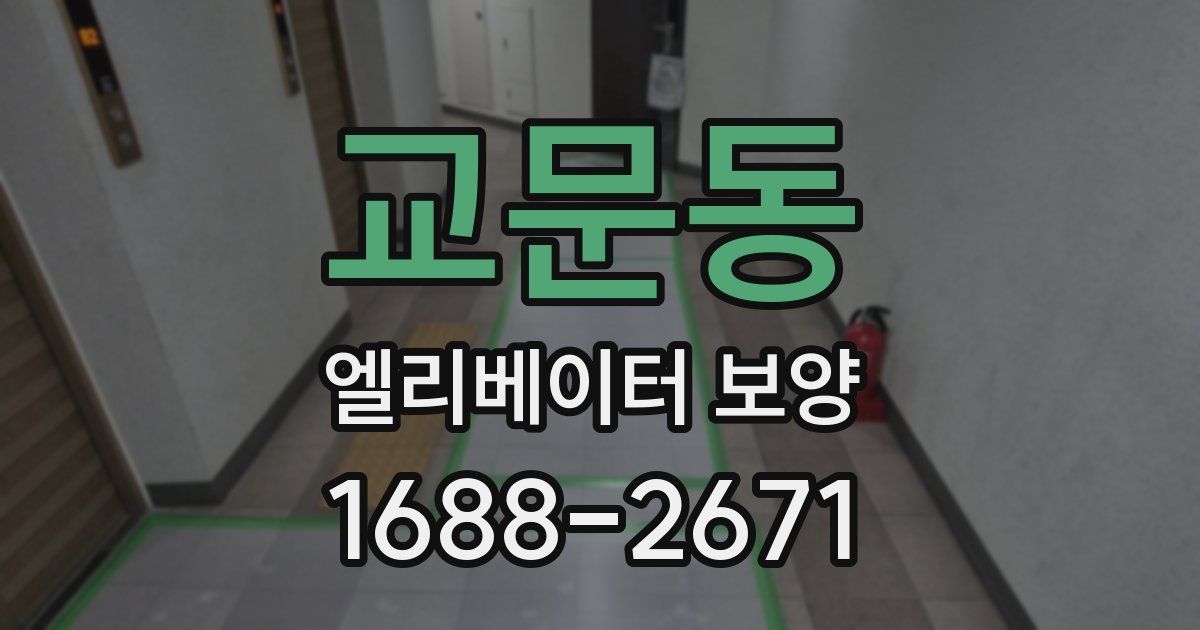 교문동 엘리베이터 보양