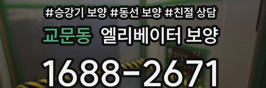 교문동 엘리베이터 보양