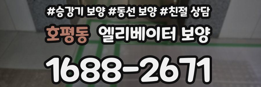 호평동 엘리베이터 보양