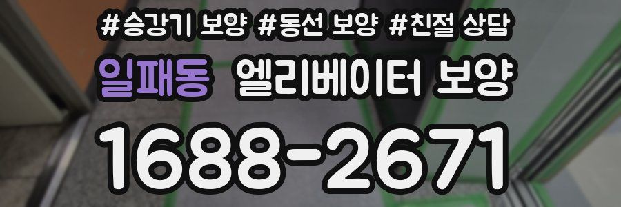일패동 엘리베이터 보양