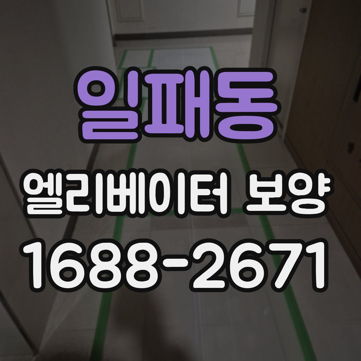 일패동 엘리베이터 보양