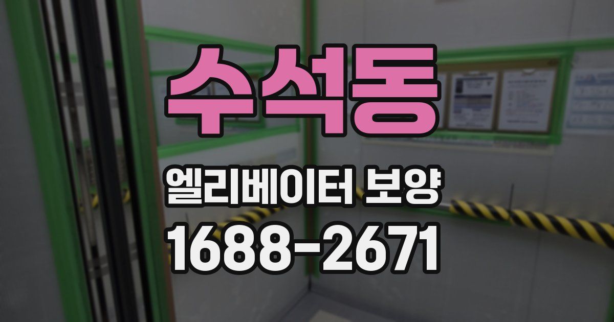수석동 엘리베이터 보양