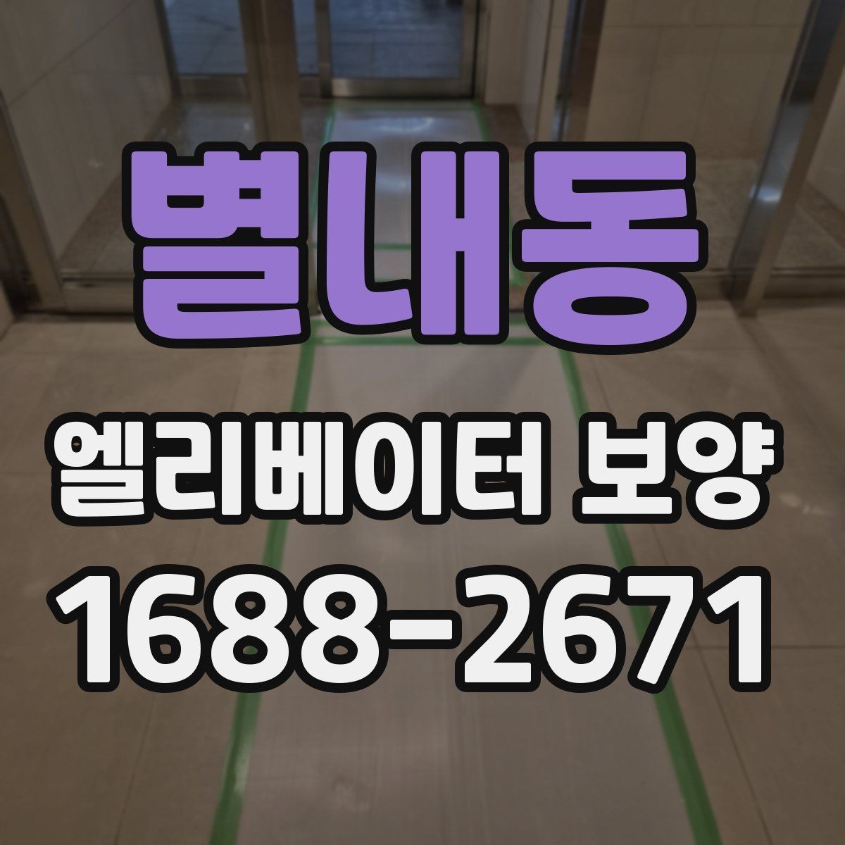 별내동 엘리베이터 보양 비용과 작업 범위의 관계