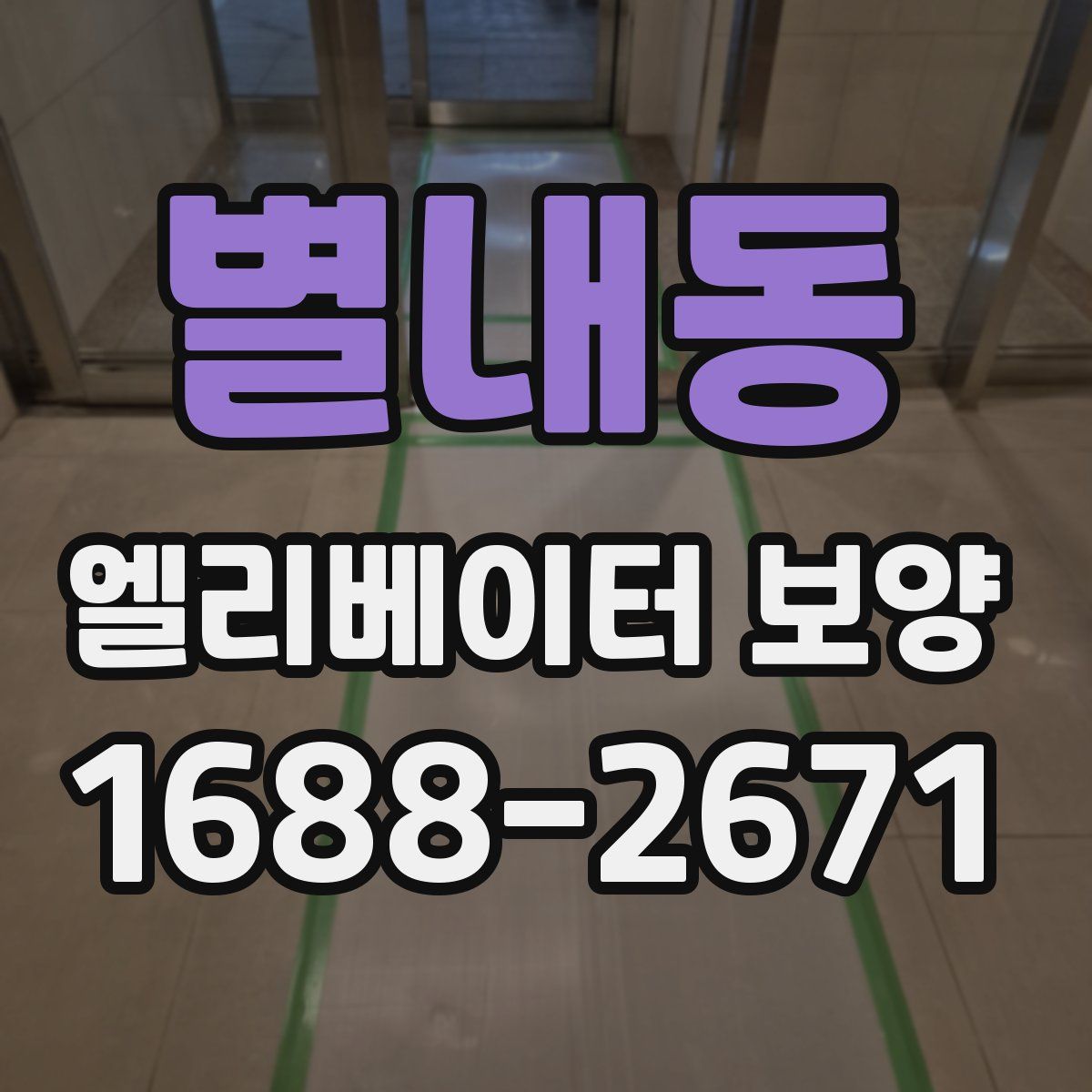 별내동 엘리베이터 보양