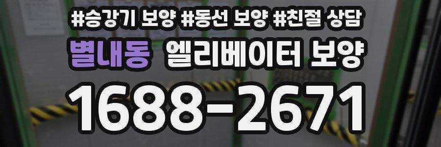 별내동 엘리베이터 보양