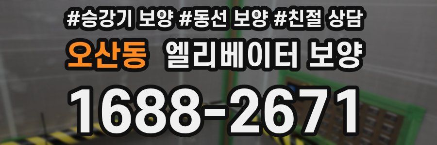 오산동 엘리베이터 보양