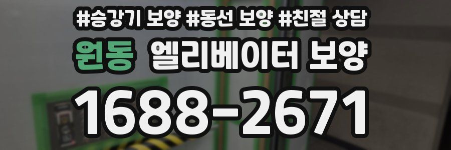 원동 엘리베이터 보양