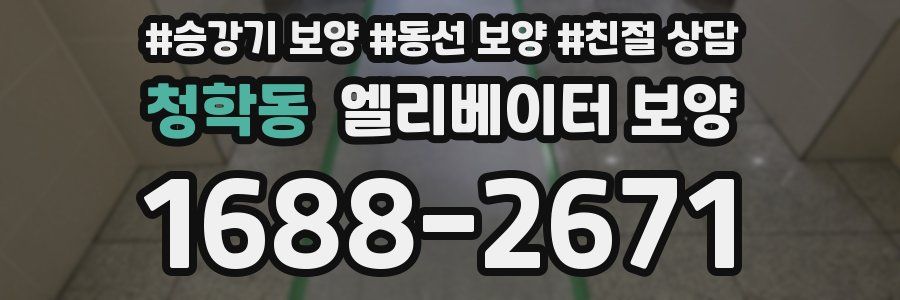 청학동 엘리베이터 보양