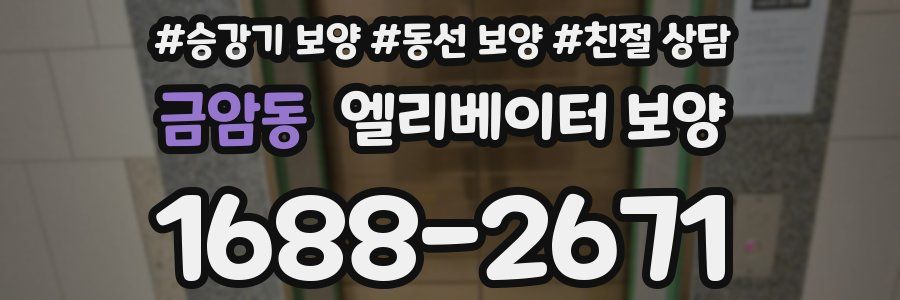 금암동 엘리베이터 보양